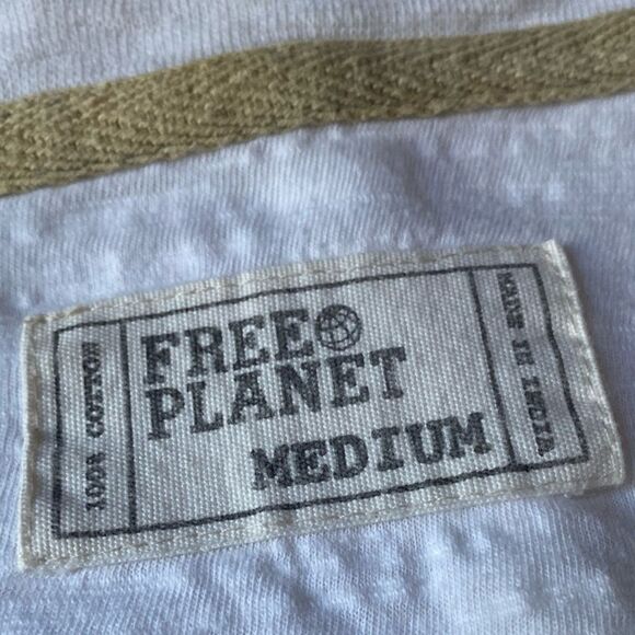 Free Planet, F Off, Upcycled, Cropped, Unisex Pocket Tee - Picture 9 of 13